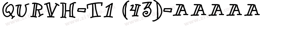 QURVH-T1 (43)字体转换